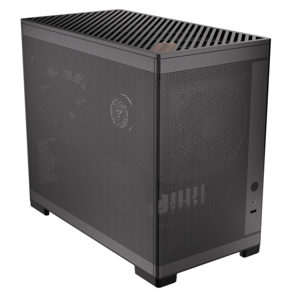 Okinos MiniArt 4 Micro ATX PC Case Black Open Box 3 Fans USB-C
